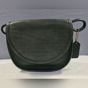 Vtg Coach Casey Green Leather Crossbody Bag 9923 Made in USA-Excellent Pre-Loved